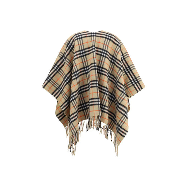 Burberry Archivio Check Cashmere Cape Burberry