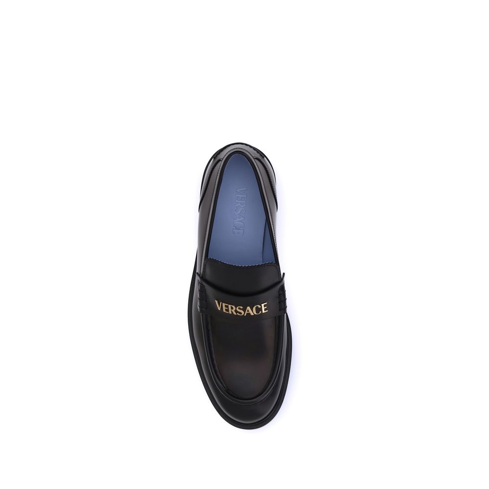 Versace Leather Loafers Versace