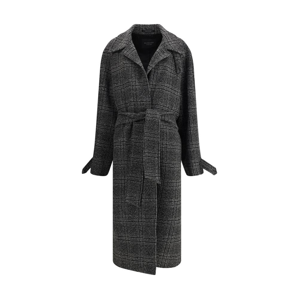 Balenciaga Check long Coat Balenciaga