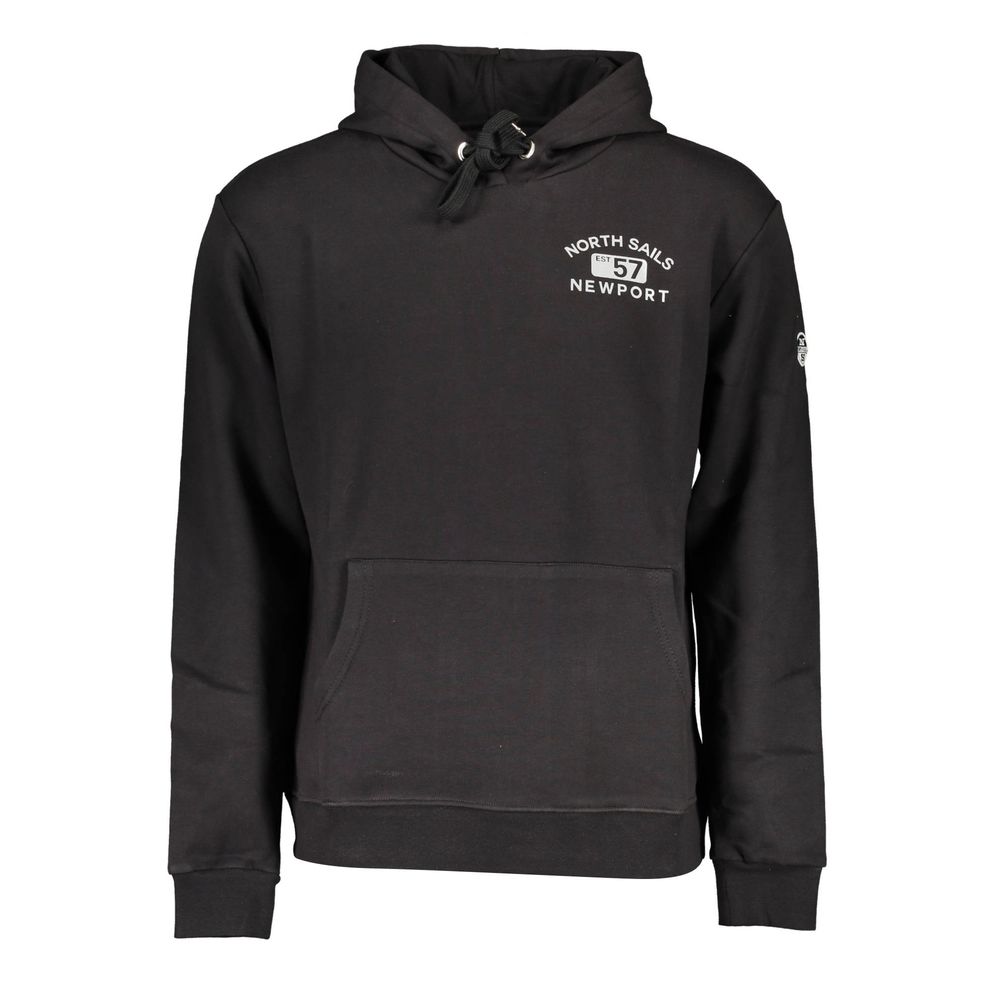 North Sails Black Cotton Men Sweater North Sails