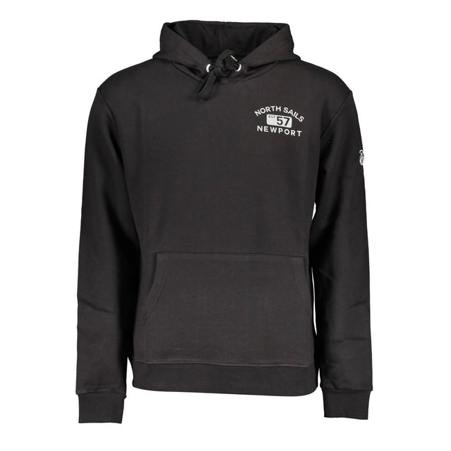 North Sails Black Cotton Men Sweater North Sails