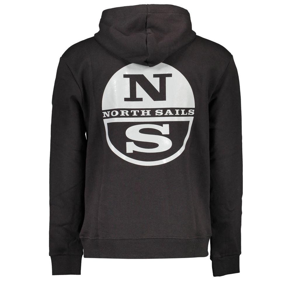North Sails Black Cotton Men Sweater North Sails