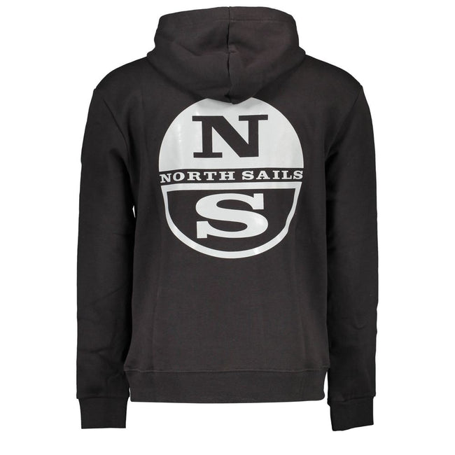 North Sails Black Cotton Men Sweater North Sails