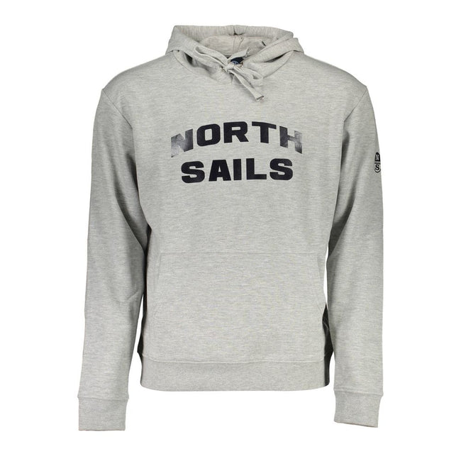 North Sails Gray Cotton Men Sweater North Sails