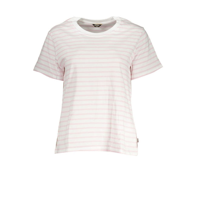 K-WAY White Cotton Women T-Shirt K-WAY