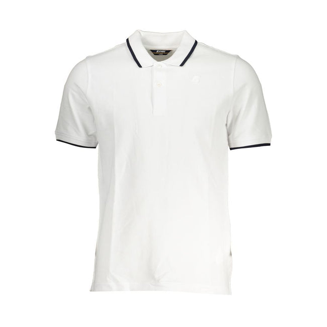 K-WAY White Cotton Polo Shirt K-WAY