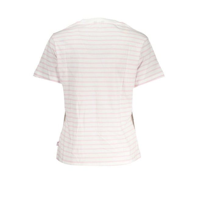 K-WAY White Cotton Women T-Shirt K-WAY