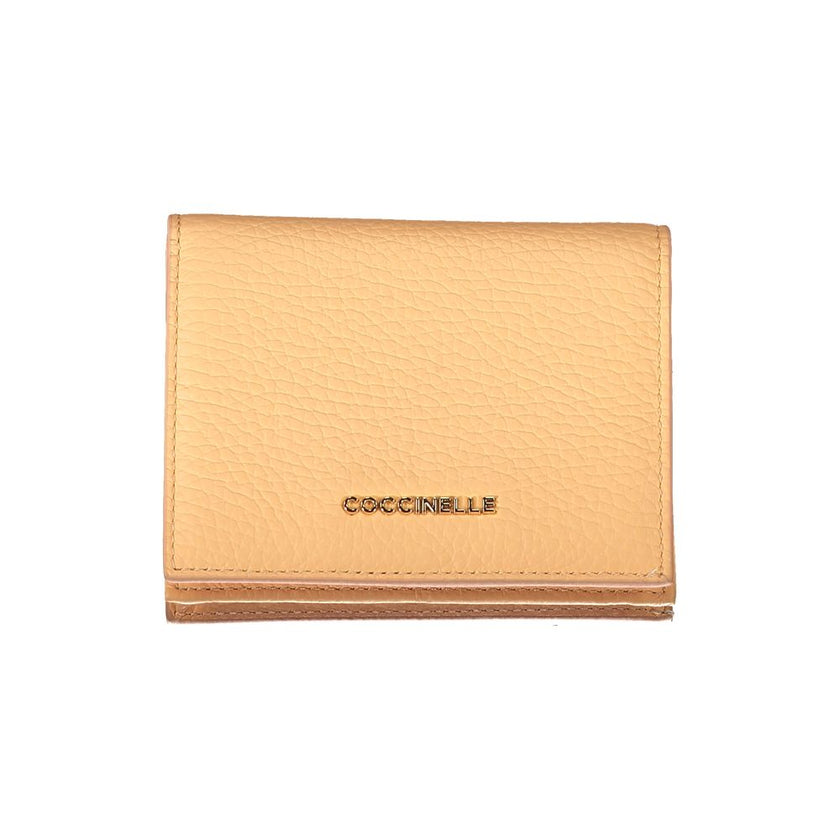 Coccinelle Arancione Leather Women Wallet Coccinelle