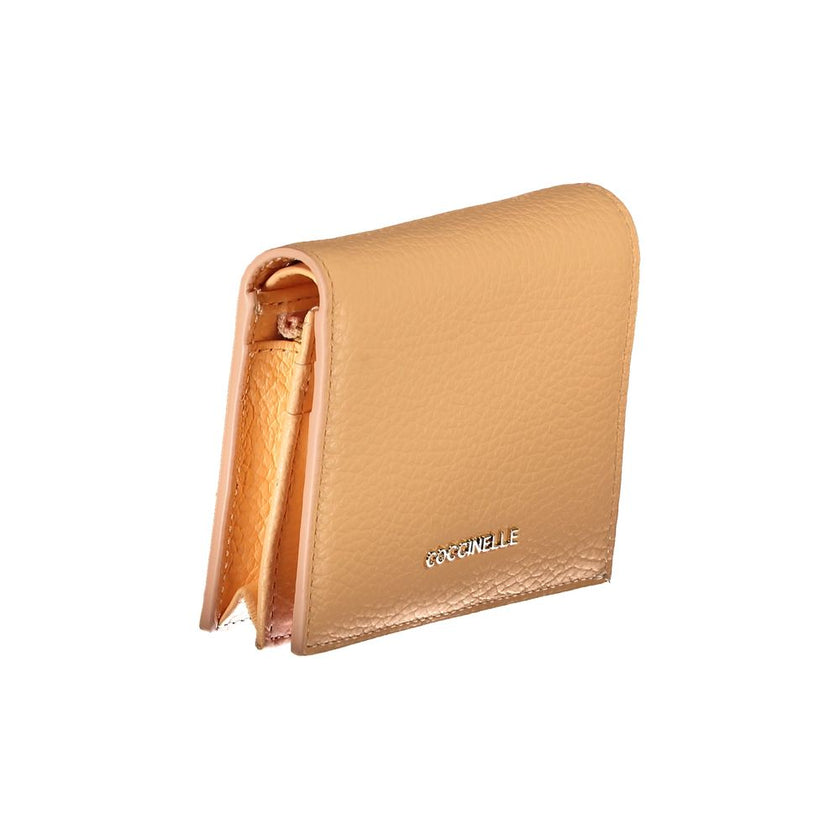 Coccinelle Arancione Leather Women Wallet Coccinelle