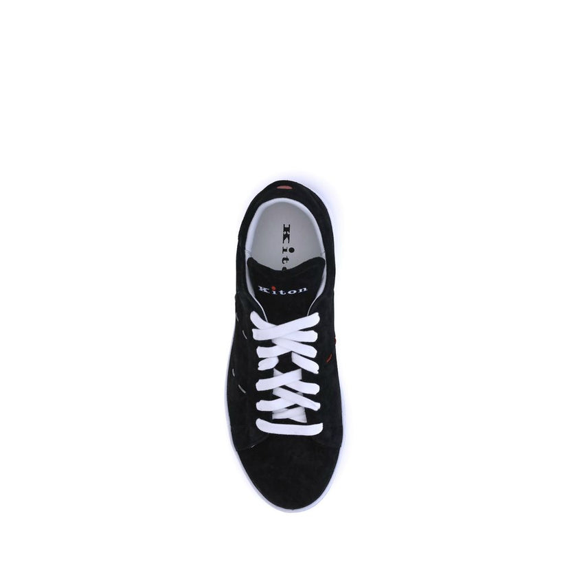 Kiton Black Rubber Low Top Sneakers Kiton
