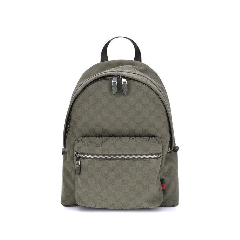 Gucci Green Cotton Backpack Gucci