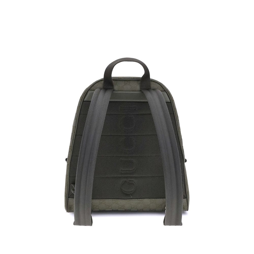 Gucci Green Cotton Backpack Gucci