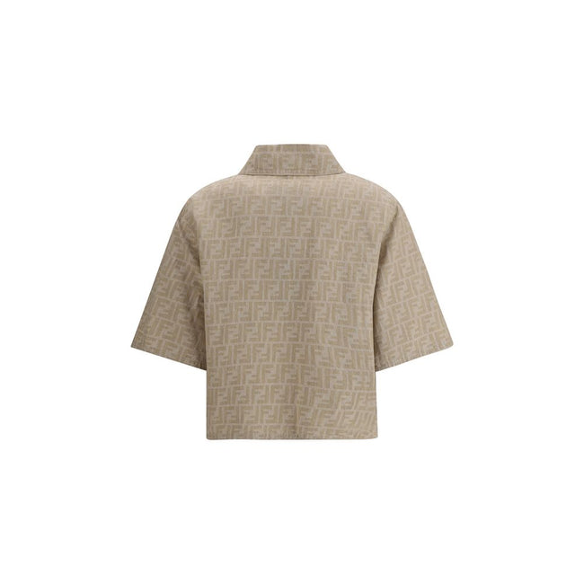 Fendi Chambray cropped Jacket Fendi