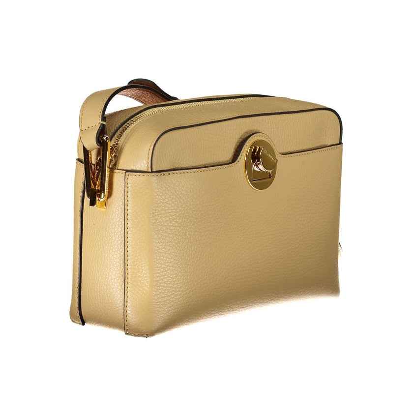 Coccinelle Beige Leather Women Shoulder Bag Coccinelle