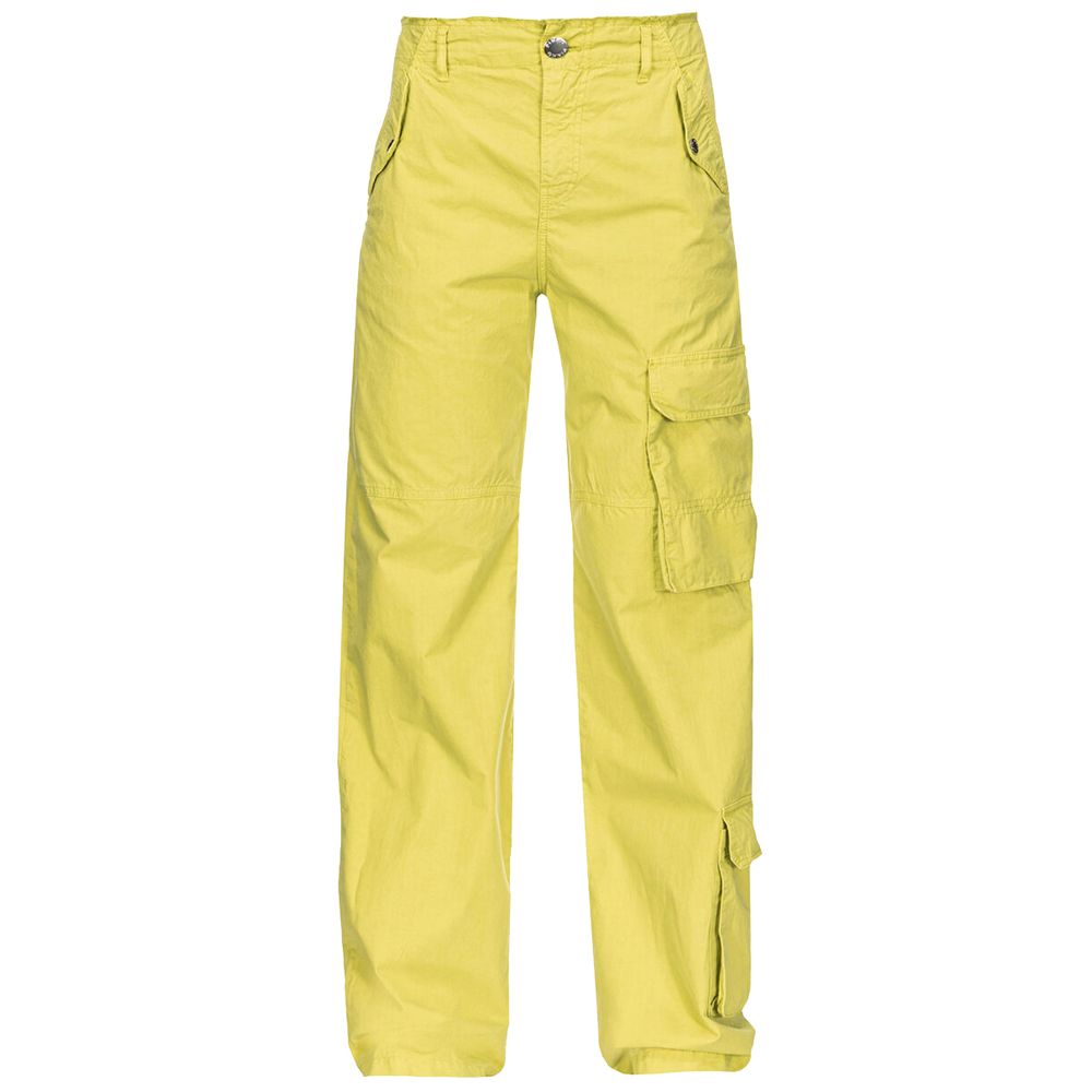 PINKO Green Cotton Women Cargo Pant PINKO
