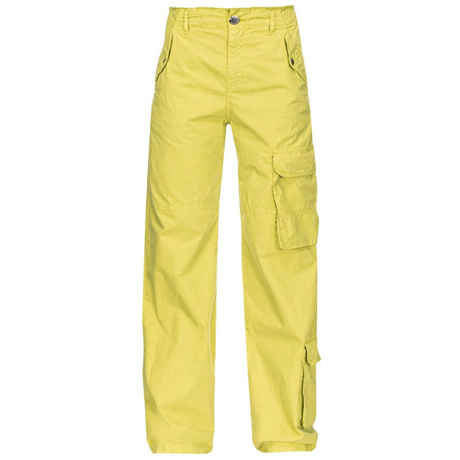 PINKO Green Cotton Women Cargo Pant PINKO