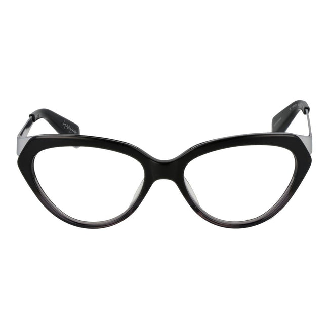 Yohji Yamamoto Black Unisex Glasses Frame Yohji Yamamoto