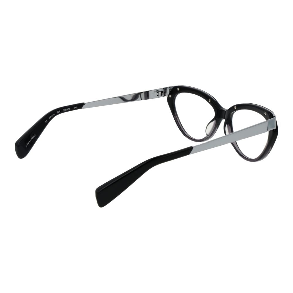 Yohji Yamamoto Black Unisex Glasses Frame Yohji Yamamoto
