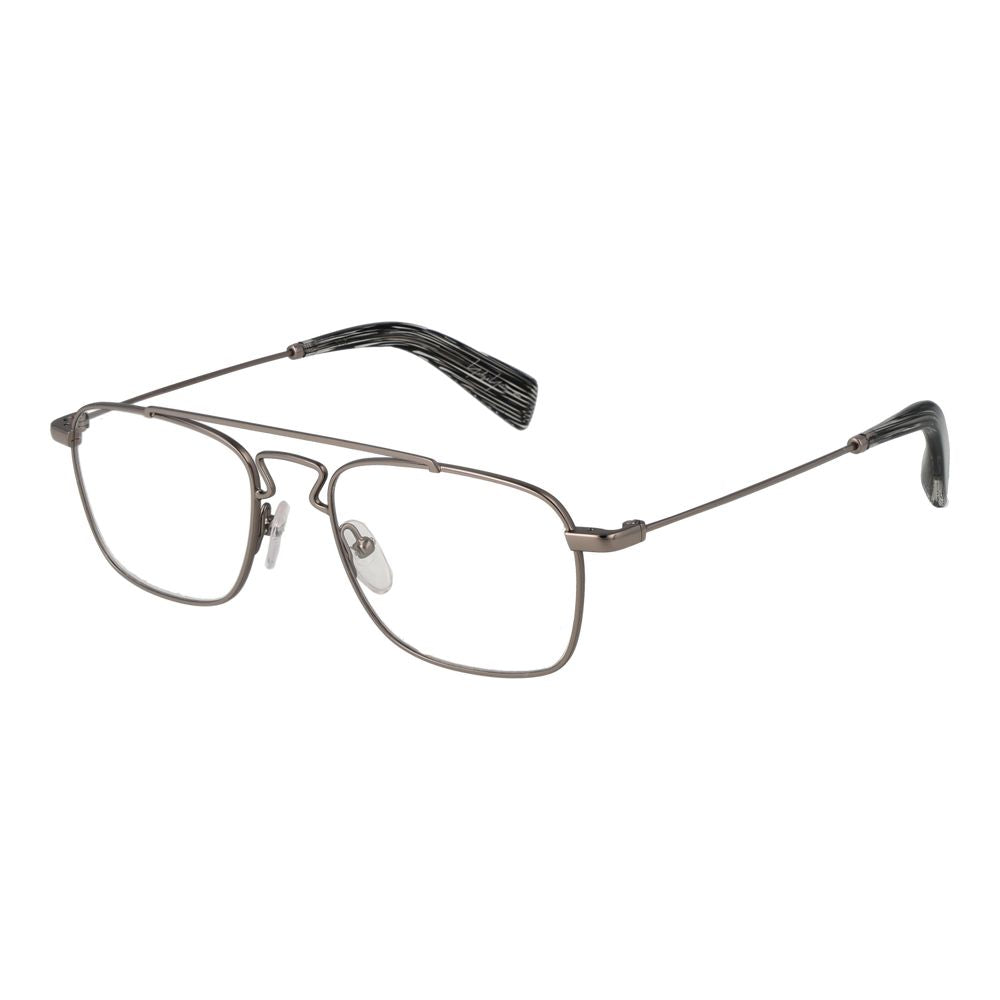 Yohji Yamamoto Silver Unisex Glasses Frame Yohji Yamamoto