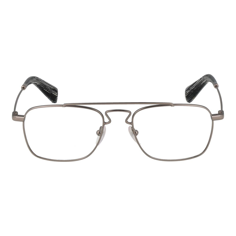 Yohji Yamamoto Silver Unisex Glasses Frame Yohji Yamamoto