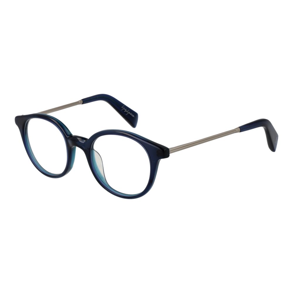 Yohji Yamamoto Blue Unisex Glasses Frame Yohji Yamamoto