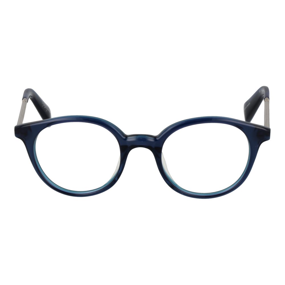 Yohji Yamamoto Blue Unisex Glasses Frame Yohji Yamamoto