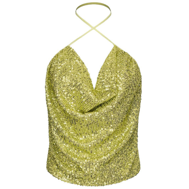 PINKO Green Polyester Women Top PINKO