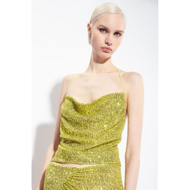 PINKO Green Polyester Women Top PINKO
