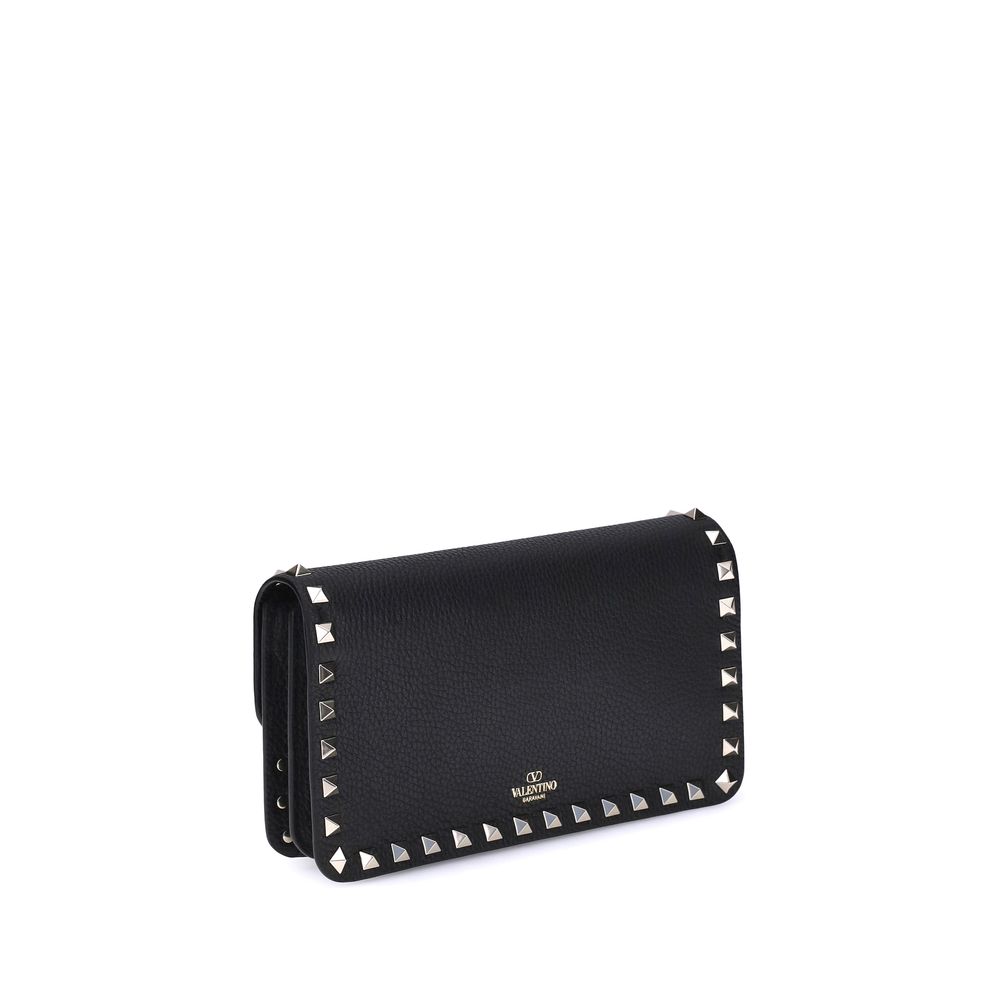 Valentino Garavani Rockstud Pochette with chain Valentino Garavani