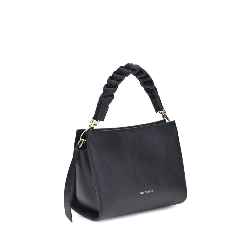 Coccinelle Black Calf Leather Bos Taurus Shoulder Bag Coccinelle