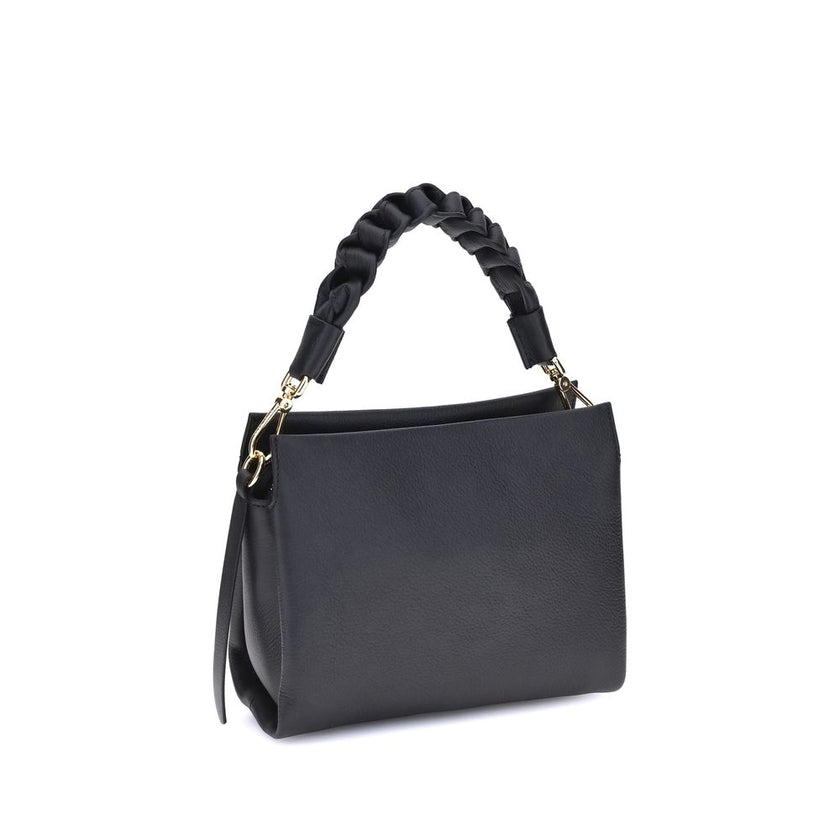 Coccinelle Black Calf Leather Bos Taurus Shoulder Bag Coccinelle