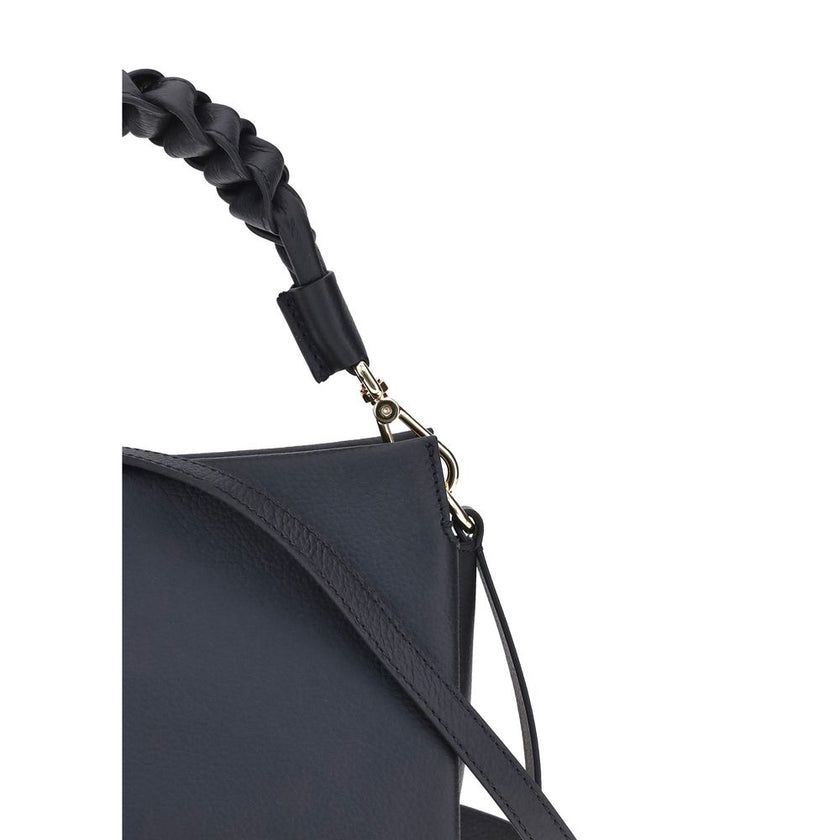 Coccinelle Black Calf Leather Bos Taurus Shoulder Bag Coccinelle