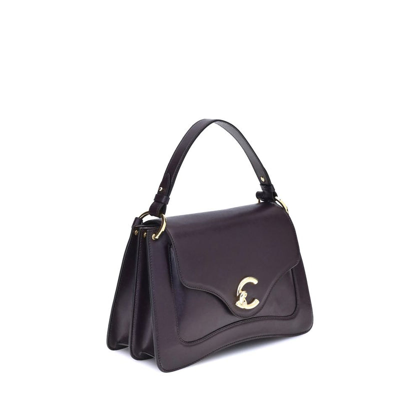 Coccinelle Purple Calf Leather Bos Taurus Handbag Coccinelle
