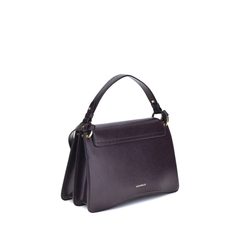 Coccinelle Purple Calf Leather Bos Taurus Handbag Coccinelle
