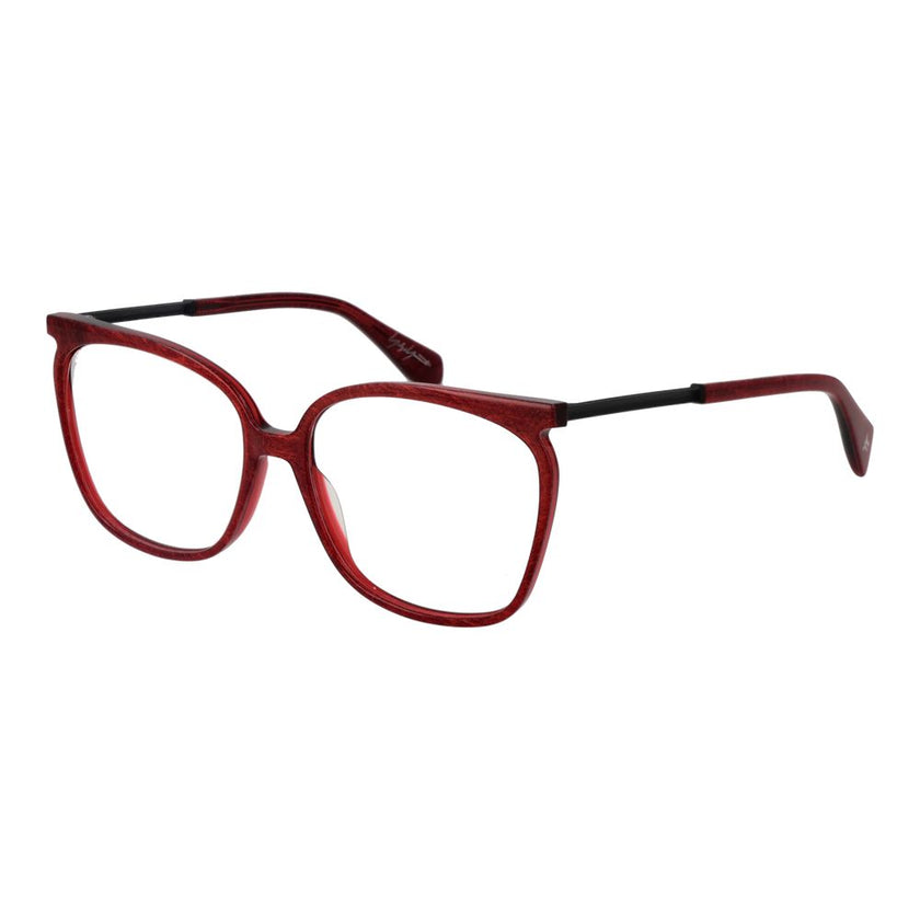 Yohji Yamamoto Red Metal & Plastic Glasses (Frames) Yohji Yamamoto