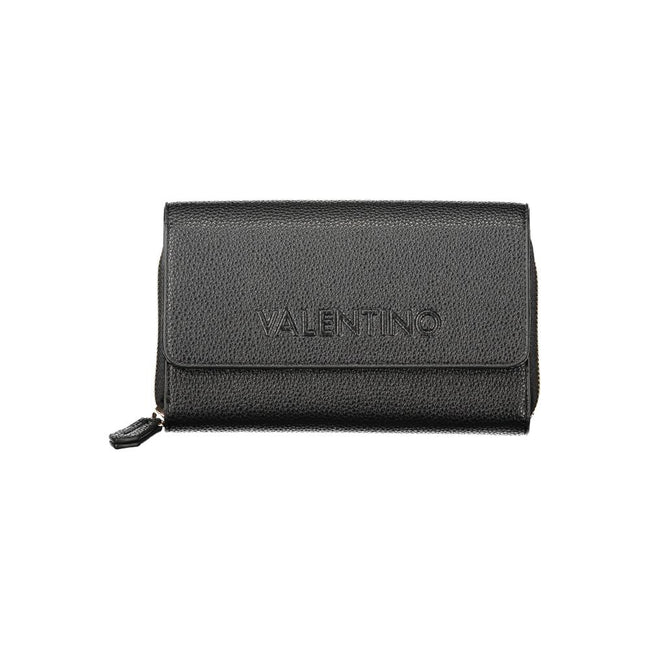 Mario Valentino Black Polyethylene Women Wallet Convertible Shoulder Bag Mario Valentino