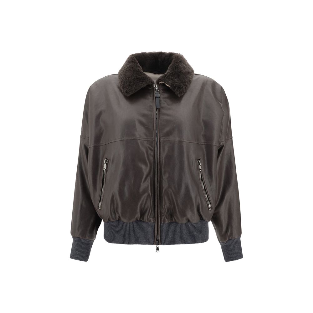 Brunello Cucinelli Leather Jacket Brunello Cucinelli