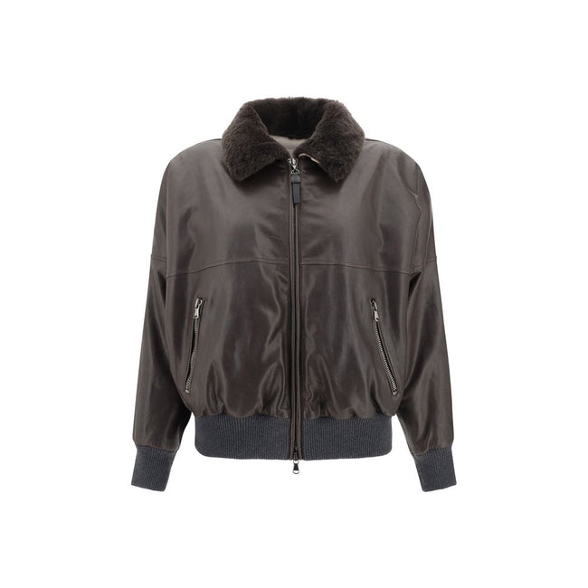 Brunello Cucinelli Leather Jacket Brunello Cucinelli