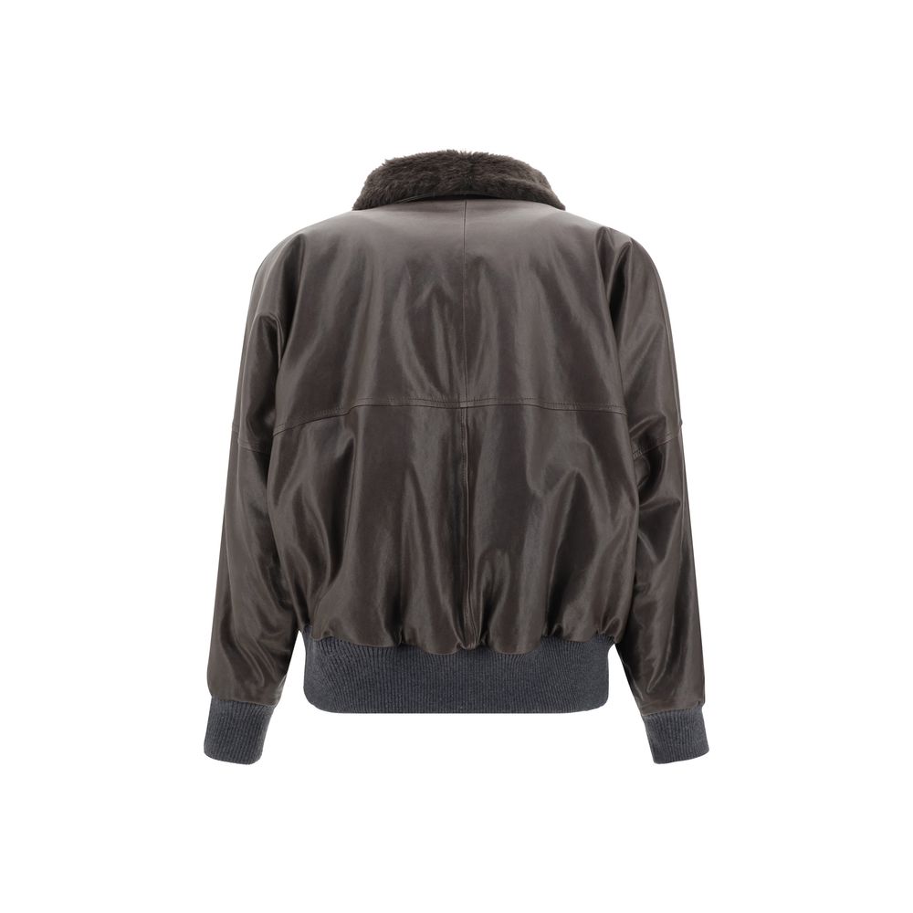 Brunello Cucinelli Leather Jacket Brunello Cucinelli