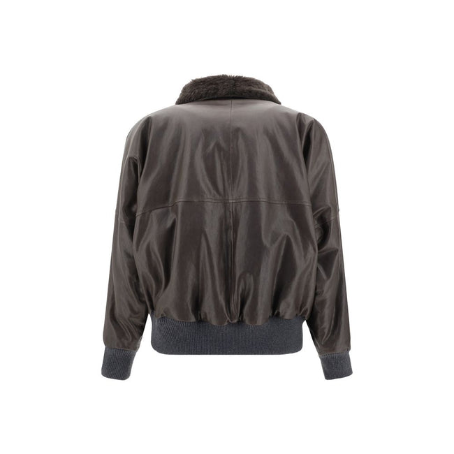Brunello Cucinelli Leather Jacket Brunello Cucinelli