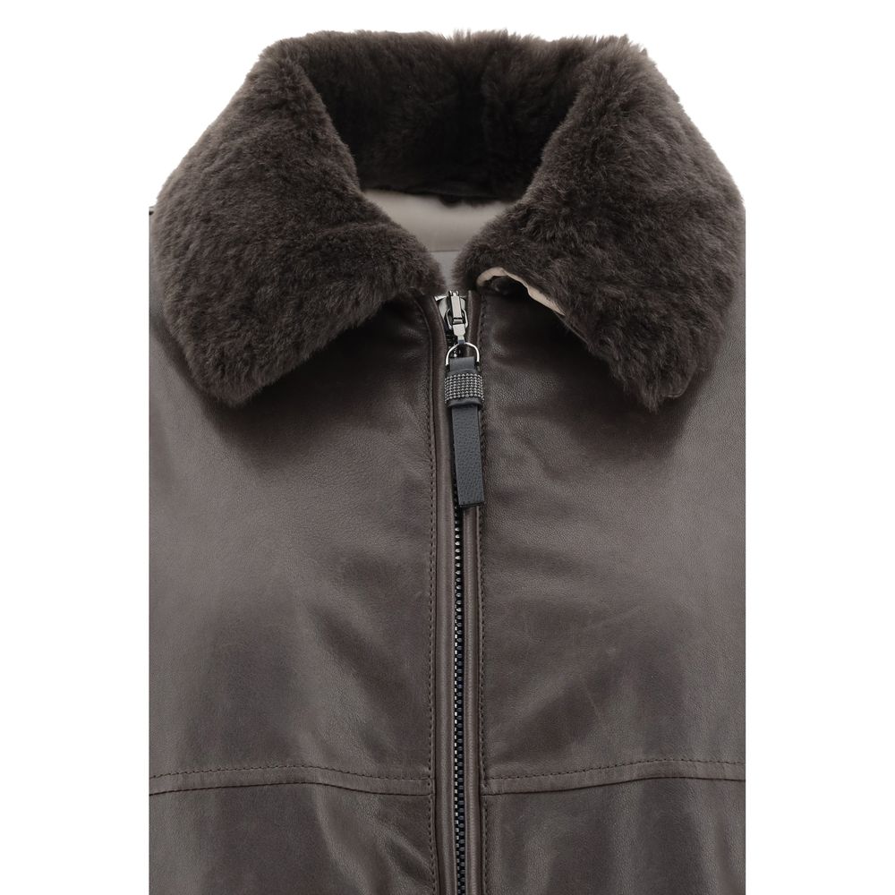 Brunello Cucinelli Leather Jacket Brunello Cucinelli