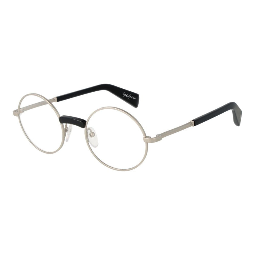 Yohji Yamamoto Silver Metal Glasses (Frames) Yohji Yamamoto