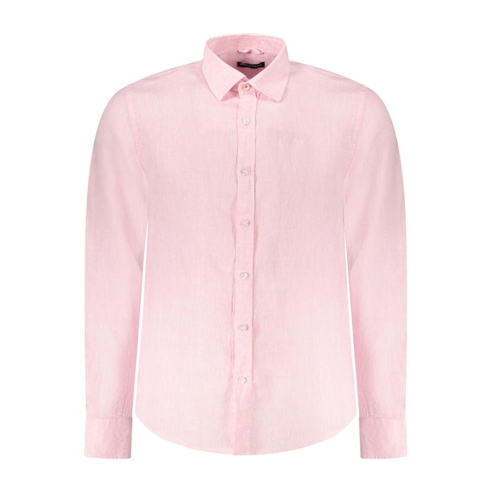 North Sails Pink Linen Shirt North Sails