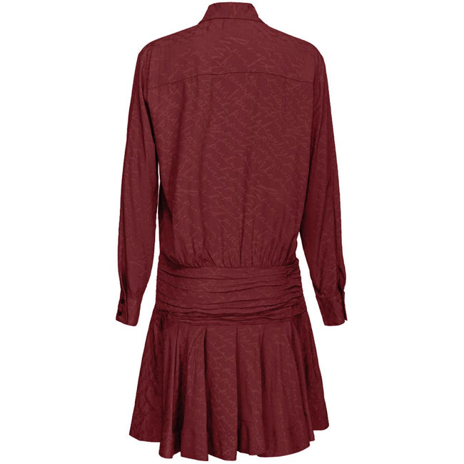 PINKO Red Silk Women Dress PINKO