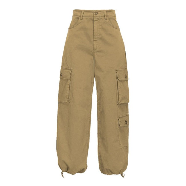 PINKO Beige Cotton Women Cargo Pant PINKO