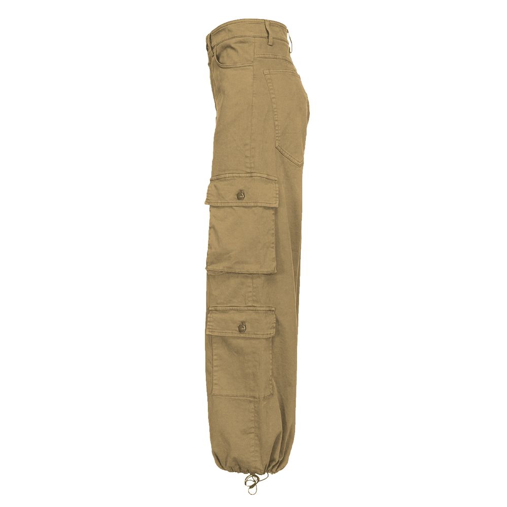 PINKO Beige Cotton Women Cargo Pant PINKO