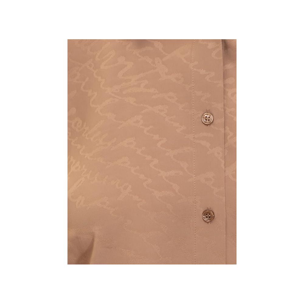 PINKO Beige Silk Women Shirt PINKO