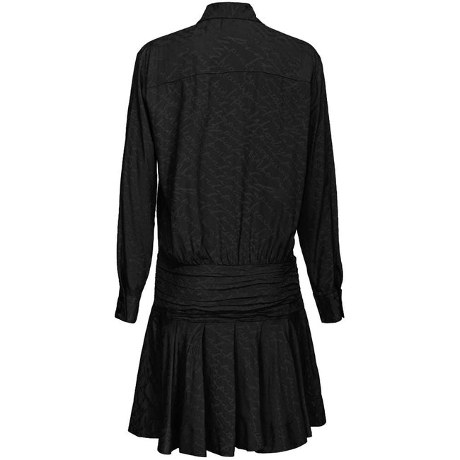 PINKO Black Silk Women Dress PINKO