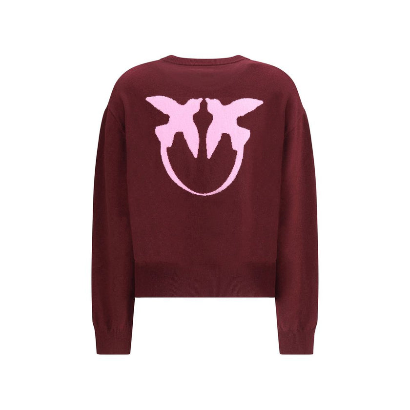 PINKO Bordeaux Wool Sweatshirt PINKO