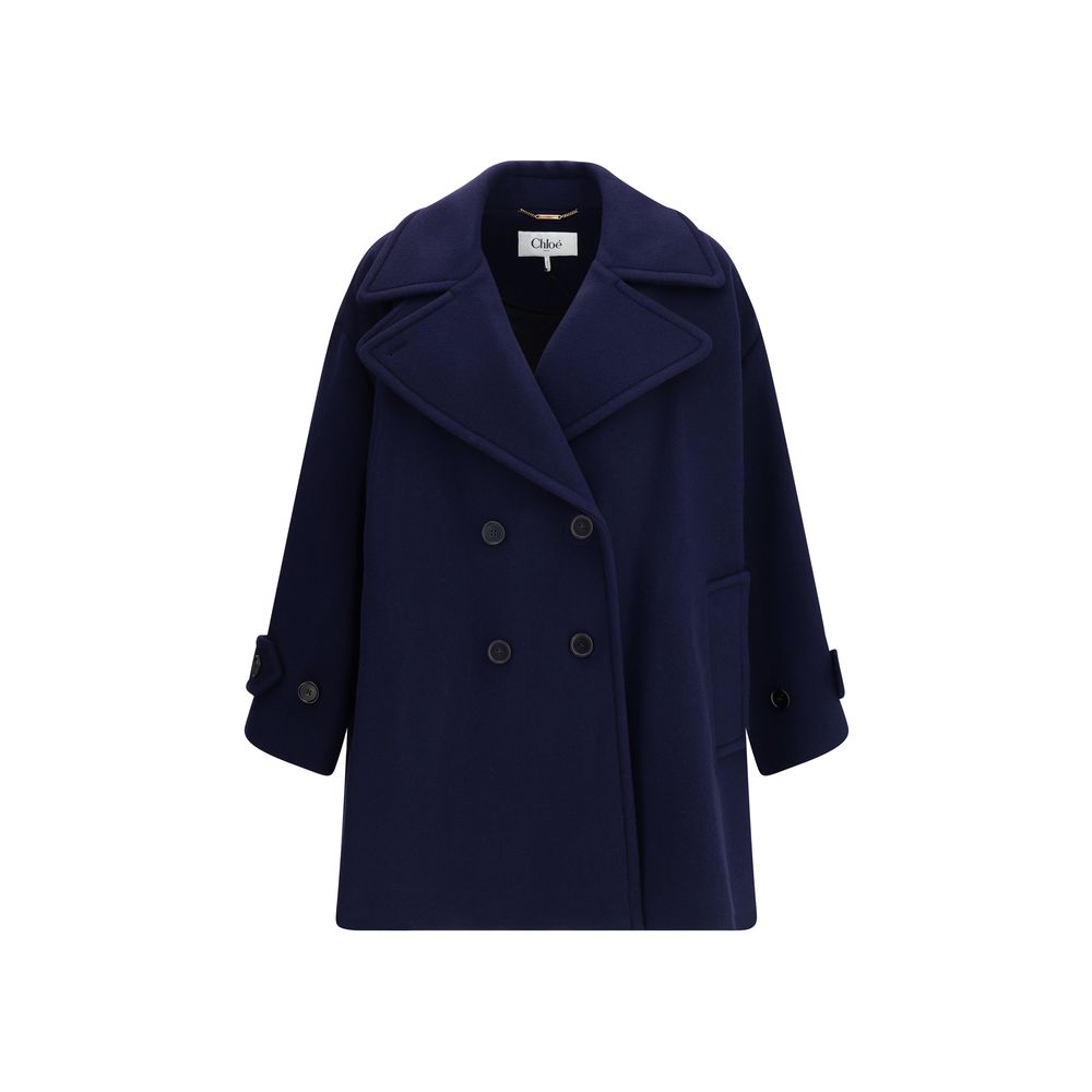Chloé Oversized double breasted wool Coat Chloé